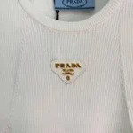 Женская майка Prada белого цвета, артикул 346269 — фото 3