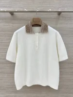Женское поло Loro Piana белого цвета, артикул 346271