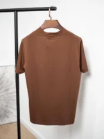 Мужская футболка Loro Piana коричневого цвета, артикул 346300 — фото 2