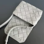 Мужская сумка мессенджер Bottega Veneta серого цвета, артикул 346344 — фото 4