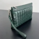 Мужской клатч Bottega Veneta цвета хаки, артикул 346355 — фото 2