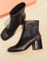 Женские ботильоны Miu Miu коричневого цвета, артикул 346377 — фото 3