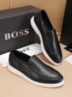 Мужские лоферы Boss чёрного цвета, артикул 346422 — фото 2