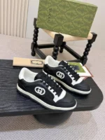 Мужские кеды Gucci чёрного цвета, артикул 346427
