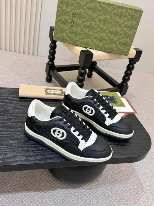 Мужские кеды Gucci чёрного цвета, артикул 346427