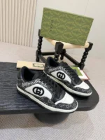 Мужские кеды Gucci чёрного цвета, артикул 346428