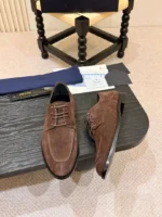 Мужские туфли Prada коричневого цвета, артикул 346431 — фото 2