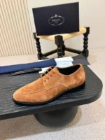 Мужские туфли Prada коричневого цвета, артикул 346434 — фото 7