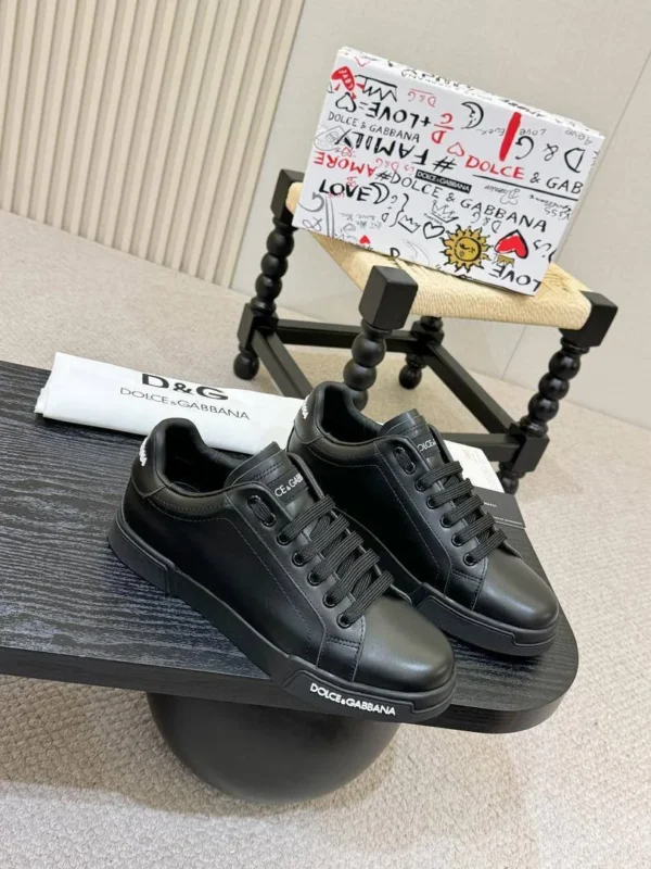 Мужские кеды Dolce Gabbana чёрного цвета, артикул 346435