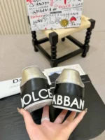Мужские кеды Dolce Gabbana чёрного цвета, артикул 346442 — фото 8