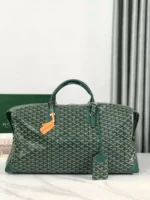 Мужская дорожная сумка Goyard зелёного цвета, артикул 346450