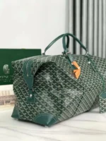 Мужская дорожная сумка Goyard зелёного цвета, артикул 346450 — фото 3