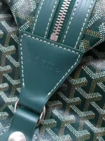 Мужская дорожная сумка Goyard зелёного цвета, артикул 346450 — фото 5