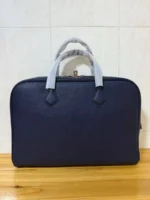 Мужской портфель Hermes тёмно-синего цвета, артикул 346454