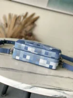 Мужская сумка мессенджер Louis Vuitton синего цвета, артикул 346469 — фото 4