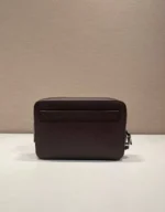 Мужской клатч Prada коричневого цвета, артикул 346472 — фото 2