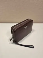 Мужской клатч Prada коричневого цвета, артикул 346472 — фото 3