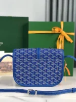 Мужская сумка мессенджер Goyard синего цвета, артикул 346475 — фото 2