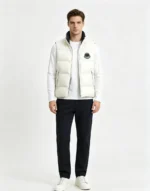 Мужская безрукавка Moncler белого цвета, артикул 346476 — фото 3