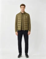 Мужская куртка Moncler цвета хаки, артикул 346480 — фото 3