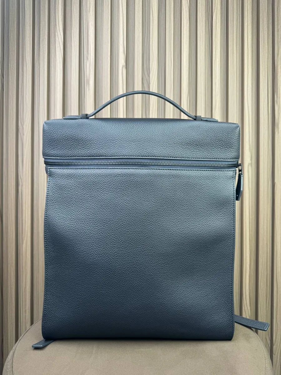 346504_1 Мужской рюкзак Loro Piana тёмно-синего цвета, артикул 346504