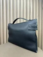 Мужской портфель Loro Piana чёрного цвета, артикул 346510 — фото 5