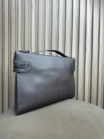 Мужской портфель Loro Piana коричневого цвета, артикул 346511 — фото 4
