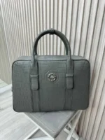 Мужской портфель Stefano Ricci серого цвета, артикул 346512