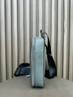 Мужская сумка-слинг Prada серого цвета, артикул 346521 — фото 4
