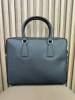 Мужской портфель Prada чёрного цвета, артикул 346523 — фото 2