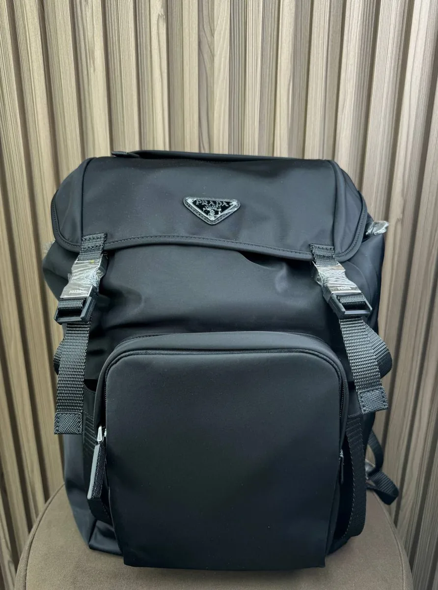 346534_1 Мужской рюкзак Prada чёрного цвета, артикул 346534