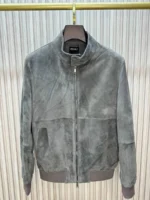 Мужская куртка Zegna серого цвета, артикул 346536
