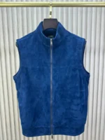 Мужская безрукавка Zegna синего цвета, артикул 346545