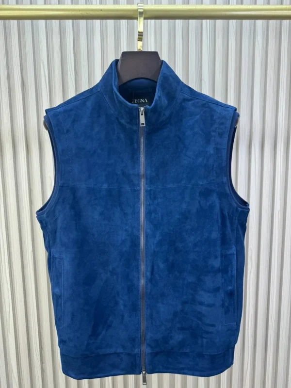 Безрукавка ZEGNA из натуральной замши