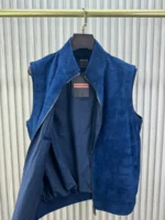 Мужская безрукавка Zegna синего цвета, артикул 346545 — фото 4