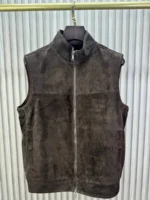 Мужская безрукавка Zegna коричневого цвета, артикул 346546