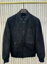 Мужской бомбер Kiton чёрного цвета, артикул 346553