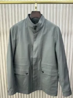 Мужская куртка Kiton серого цвета, артикул 346562