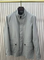 Мужская куртка Kiton серого цвета, артикул 346564
