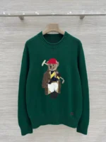 Женский свитер Ralph Lauren зелёного цвета, артикул 346566