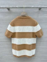 Женская футболка Louis Vuitton коричневого цвета, артикул 346578 — фото 2