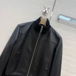 Женская кожаная куртка Brunello Cucinelli чёрного цвета, артикул 346580 — фото 4