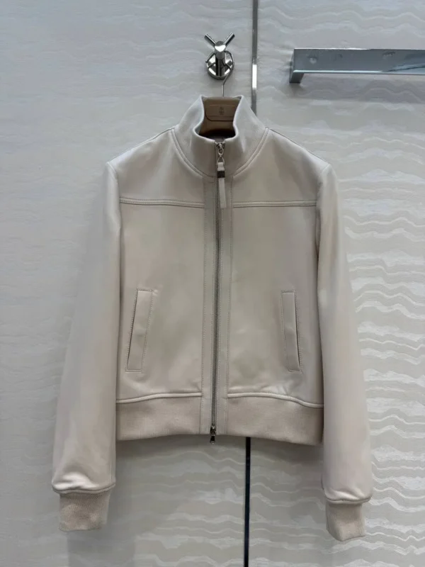 Кожаная куртка BRUNELLO CUCINELLI