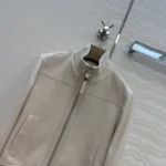 Женская кожаная куртка Brunello Cucinelli белого цвета, артикул 346581 — фото 4
