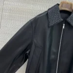 Женская кожаная куртка Bottega Veneta чёрного цвета, артикул 346589 — фото 5