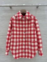 Женская рубашка Chanel красного цвета, артикул 346597