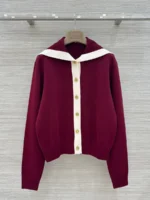 Женский кардиган Chanel бордового цвета, артикул 346599
