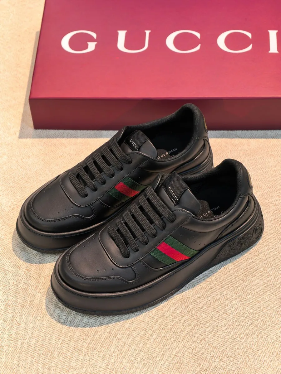 346607_1 Женские кеды Gucci чёрного цвета, артикул 346607