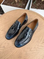 Мужские туфли Zegna тёмно-синего цвета, артикул 346637 — фото 4