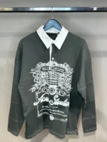 Мужской лонгслив Acne Studios цвета хаки, артикул 346649